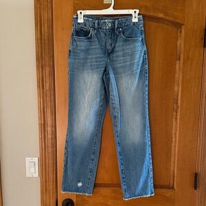 Good American Straight Leg Jeans in Blue size  0 25” waist